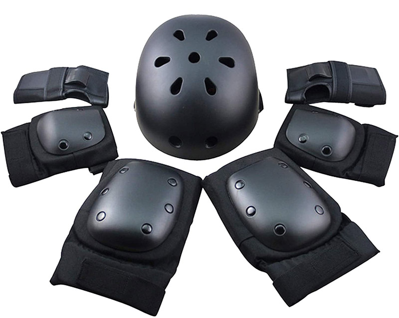 Test et avis FUCNEN Ensemble de Protections de Sport avec coudières, protège-Poignets, genouillères et Casque