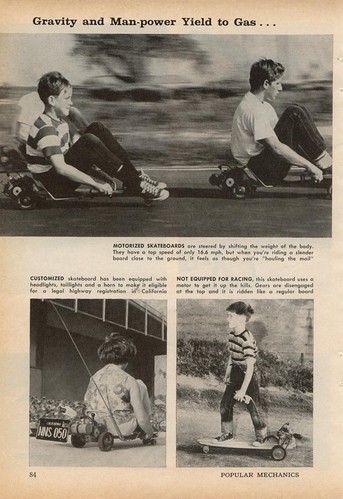 Skateboard à moteur - Popular Mecanics Magazine