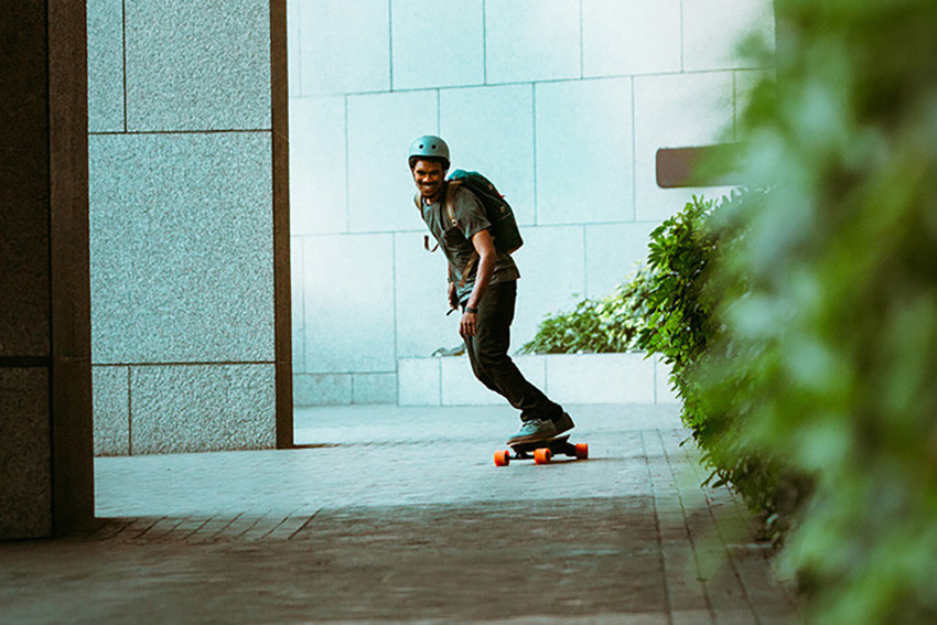 Les zones de circulation autorisée pour les skateboarders