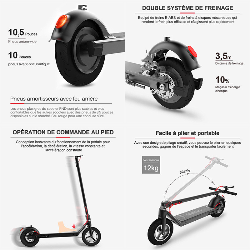 RND M1 - Trottinette Électrique Adultes