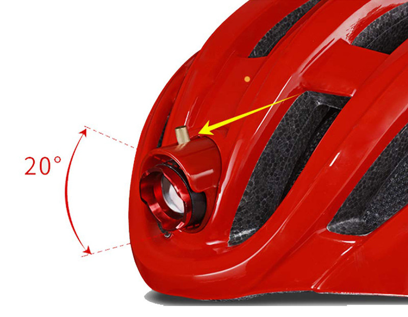 ROCKBROS Casque Vélo VTT Casque Lumineaux Feu Ajustable 57-62 cm pour Homme Femme Sécurité dans la Nuit avec Recharge USB