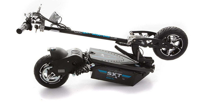 SXT scooters Trottinette électrique 1000 XXL 1600w Brushless Blanche Batterie Plomb 48V 12Ah