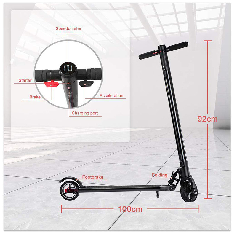 Smarthlon Trottinette électrique- Trottinette électrique Pliable Adulte
