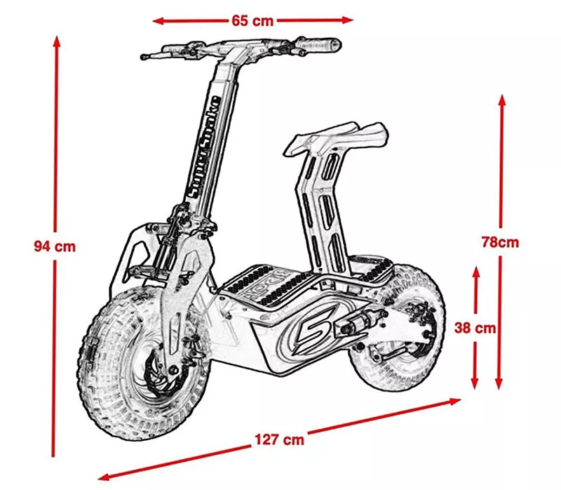 TROTTINETTE ELECTRIQUE TOUT TERRAIN ROAD VELOCIFERO 1600w