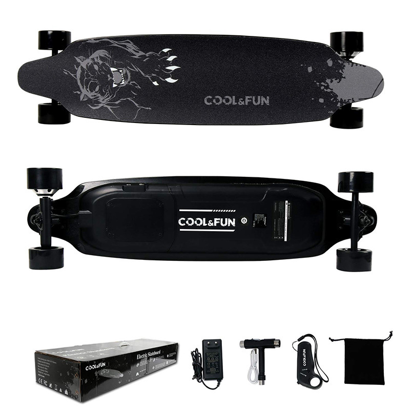 RCB - Longboard Skateboard Électrique avec télécommande, Planche Design,