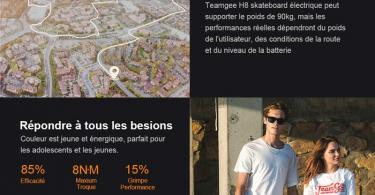 Teamgee H8 Skateboard Électrique