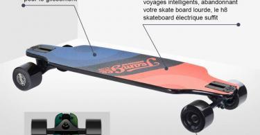 Teamgee H8 Skateboard Électrique - Longboard Adulte avec Télécommande