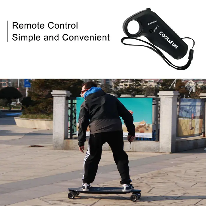 Puissance de la courroie Exkate 4 roues de skateboard électrique avec télécommande sans fil - Chine Skateboard et Electric prix