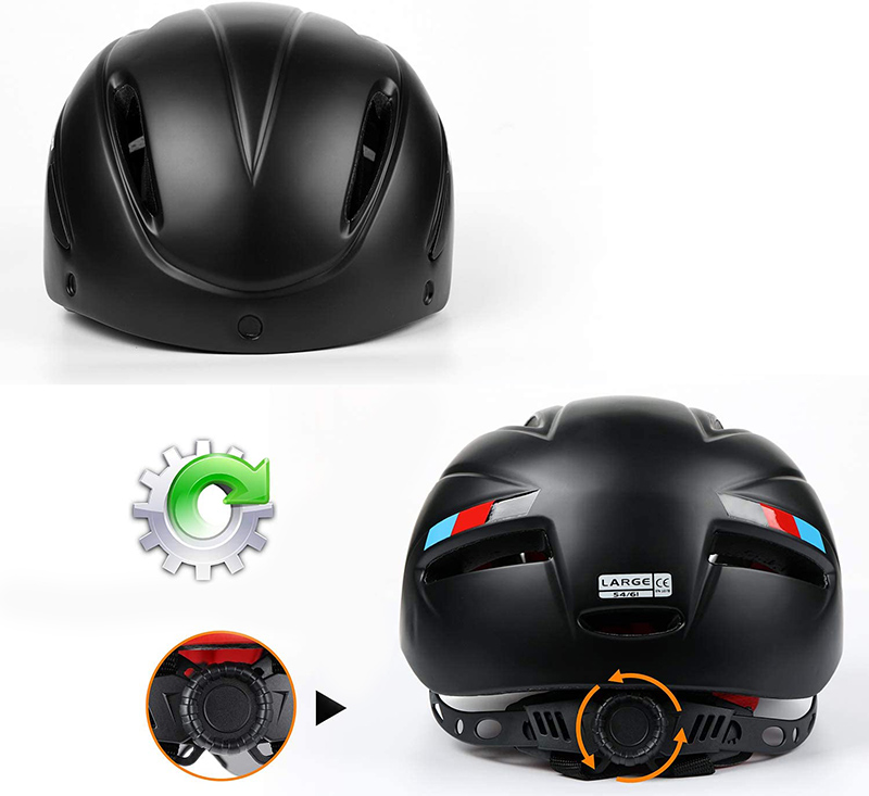 KINGLEAD Casque de Vélo Unisexe de Réglable Casque VTT avec Visière de Protection Magnétique Amovible