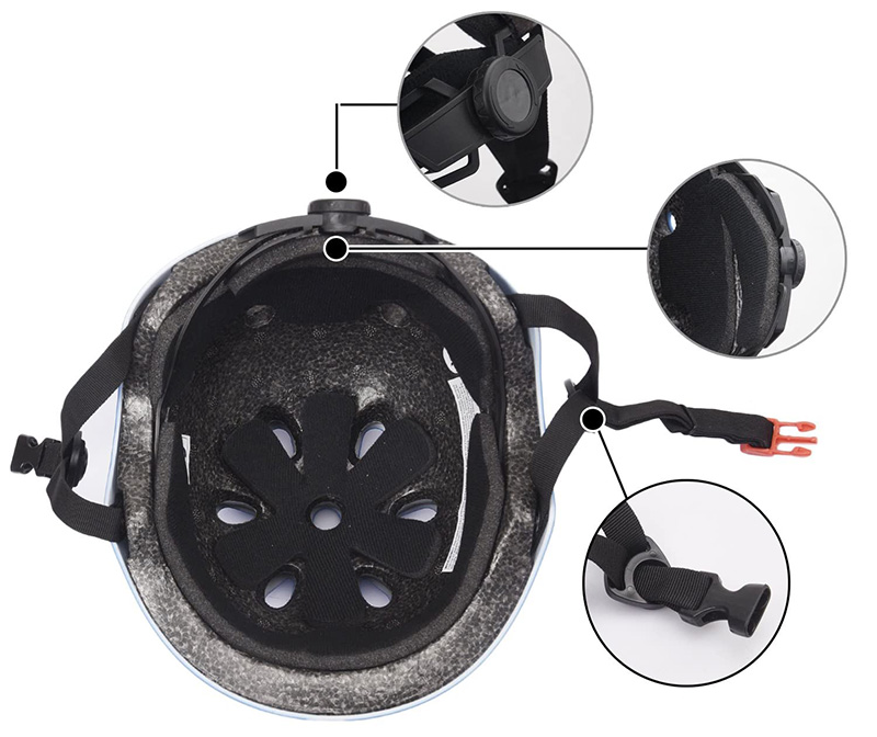 Test XJD Casque Vélo Enfant Sets de Protection Enfant de 3-13 Ans jpg