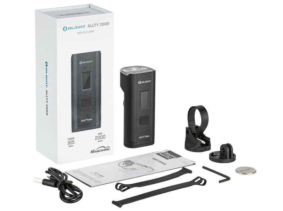 Test Olight ALLTY 2000 Éclairage Avant Vélo