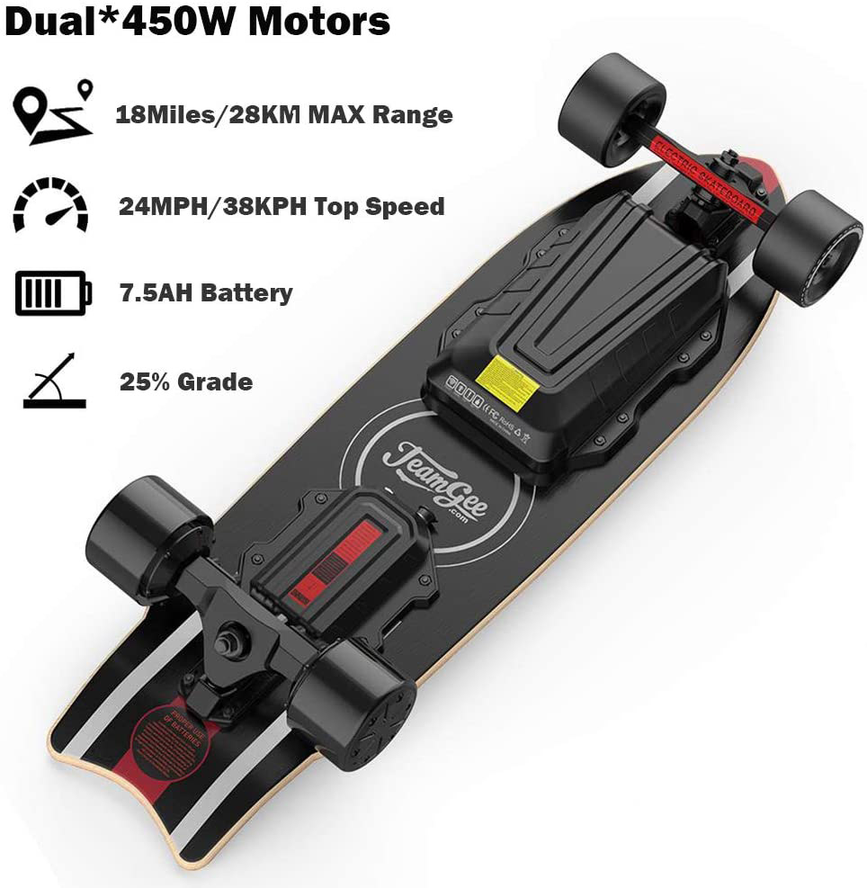 test du Skateboard électrique Teamgee H20 Mini