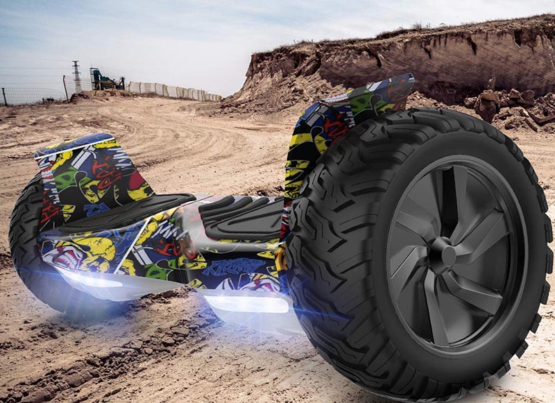 test GeekMe Gyropode 8.5 Hoverboard Overboard Pouces Scooter Electrique Tout Terrain