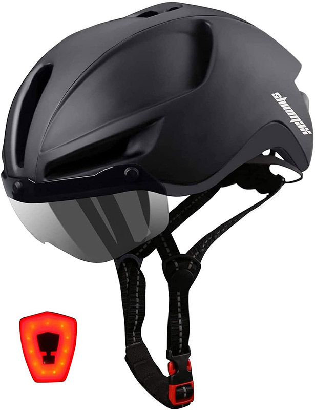 test Casque de Vélo Clignotant Shinmax